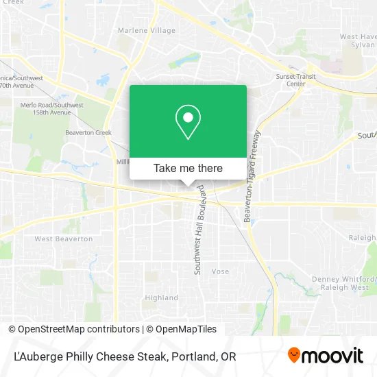 Mapa de L'Auberge Philly Cheese Steak