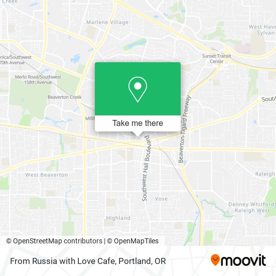 From Russia with Love Cafe map