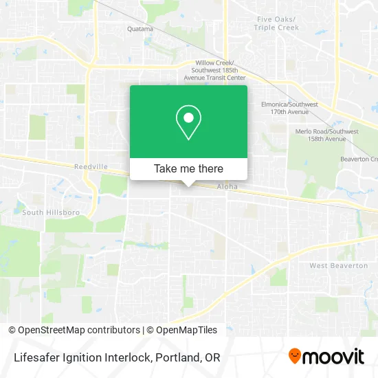 Lifesafer Ignition Interlock map