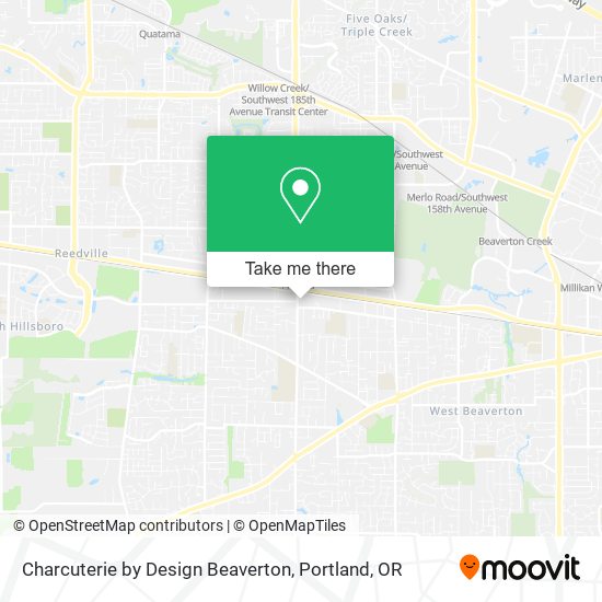 Charcuterie by Design Beaverton map