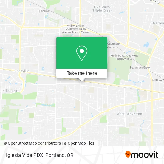 Iglesia Vida PDX map