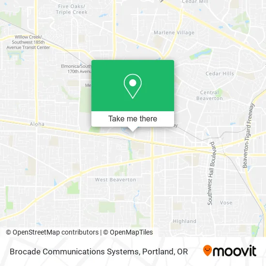 Mapa de Brocade Communications Systems