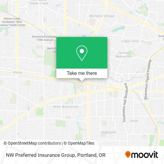 NW Preferred Insurance Group map