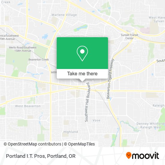 Portland I.T. Pros map