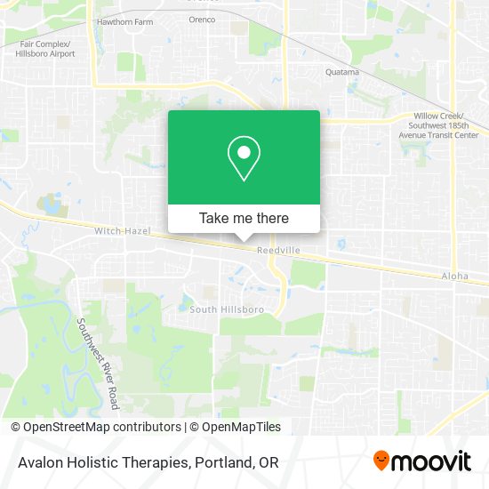 Avalon Holistic Therapies map