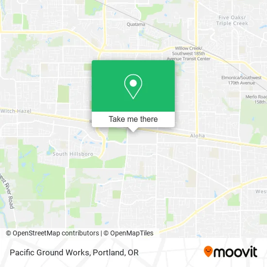 Pacific Ground Works map