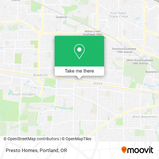 Presto Homes map