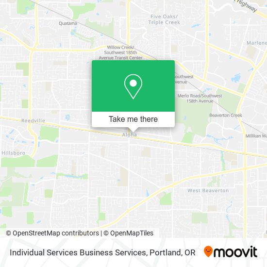 Individual Services Business Services map