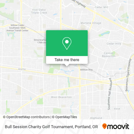Bull Session Charity Golf Tournament map