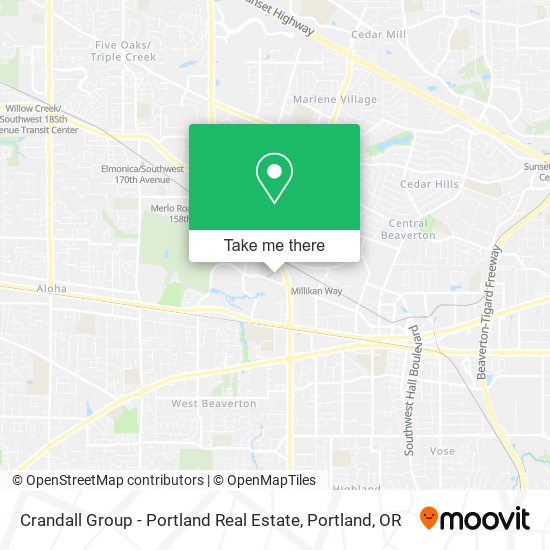 Crandall Group - Portland Real Estate map