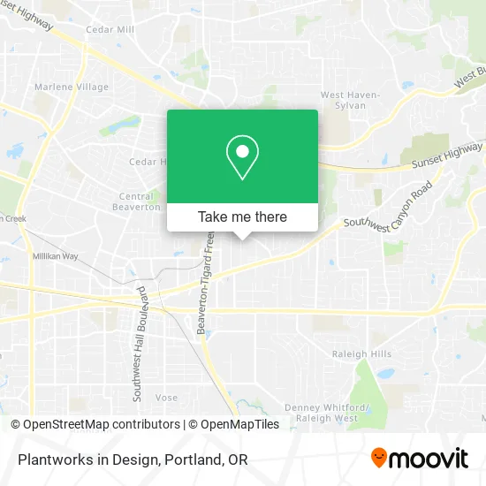 Plantworks in Design map