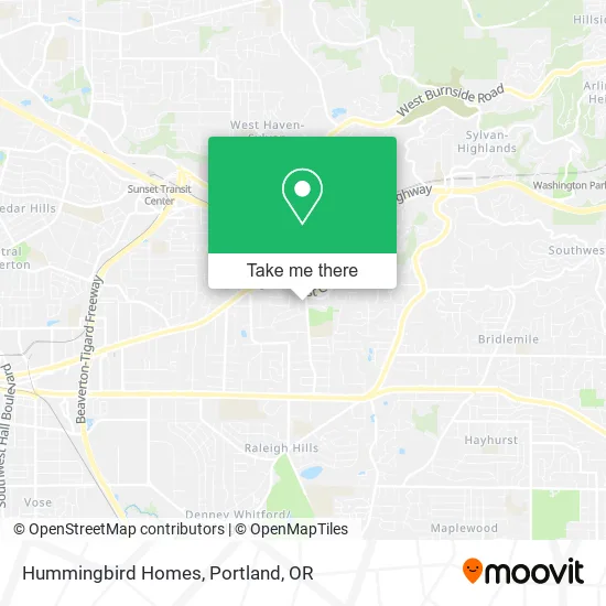 Hummingbird Homes map