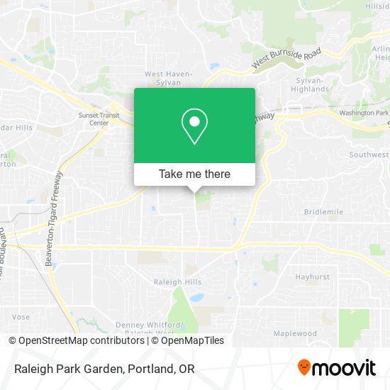 Mapa de Raleigh Park Garden