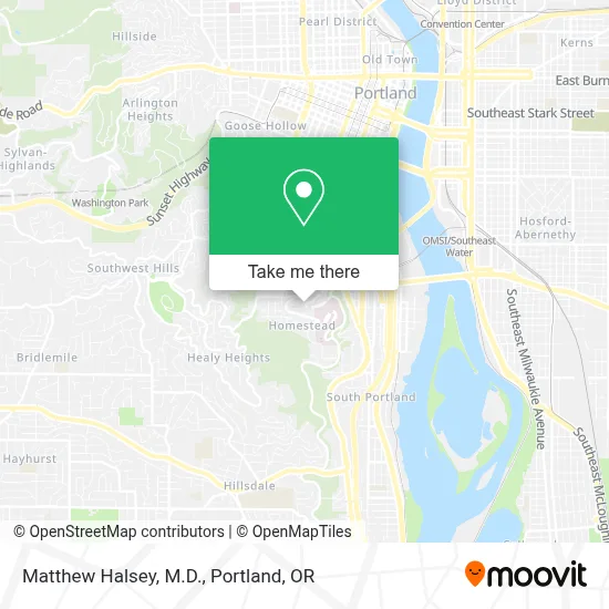 Matthew Halsey, M.D. map