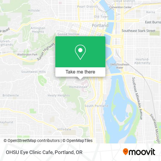 OHSU Eye Clinic Cafe map