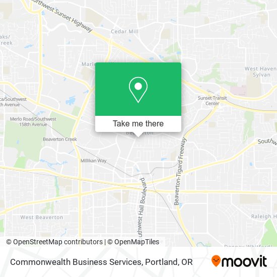 Commonwealth Business Services map