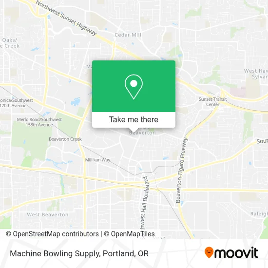 Machine Bowling Supply map