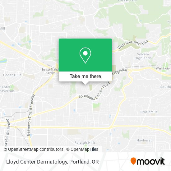 Mapa de Lloyd Center Dermatology