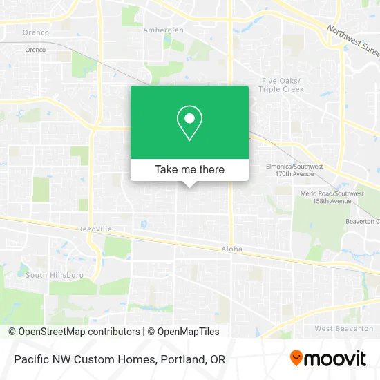 Pacific NW Custom Homes map