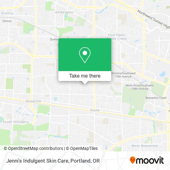 Jenni's Indulgent Skin Care map