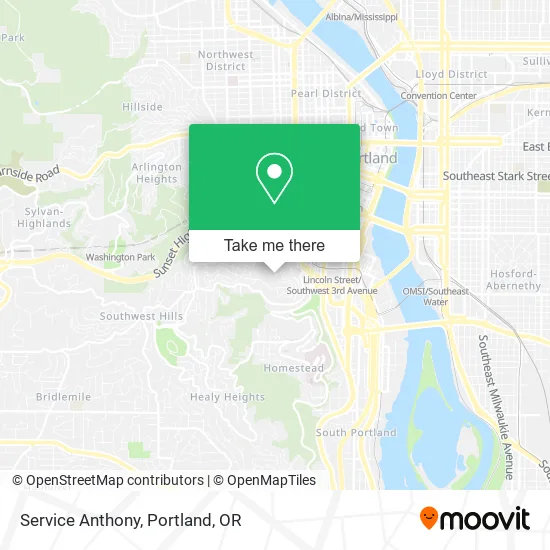 Service Anthony map
