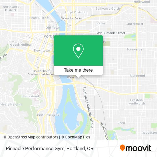 Mapa de Pinnacle Performance Gym