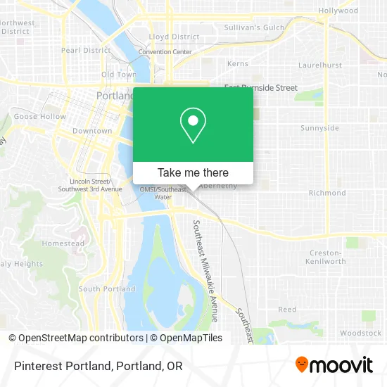 Mapa de Pinterest Portland