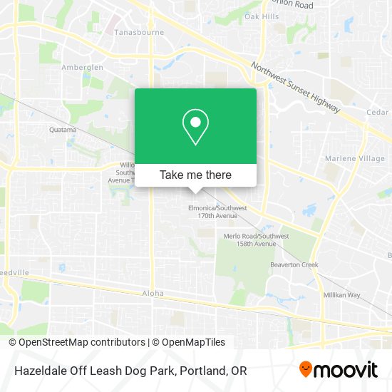 Mapa de Hazeldale Off Leash Dog Park