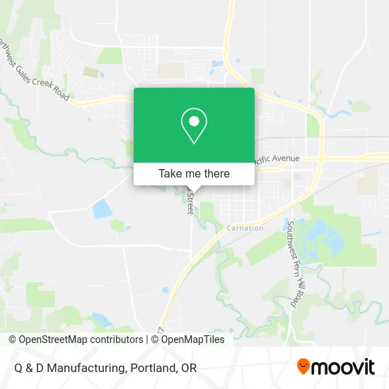 Q & D Manufacturing map