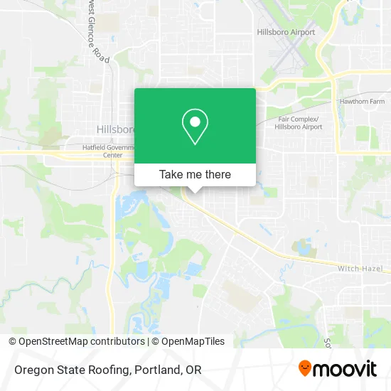 Mapa de Oregon State Roofing