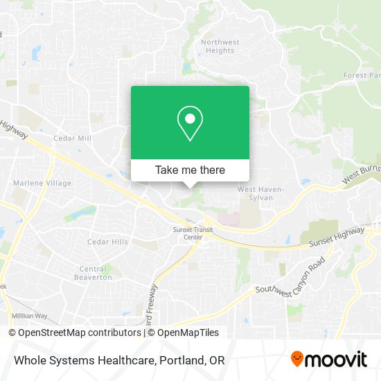 Whole Systems Healthcare map
