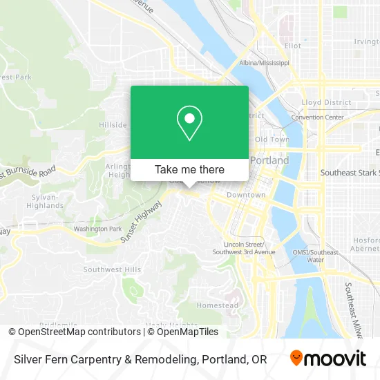 Silver Fern Carpentry & Remodeling map