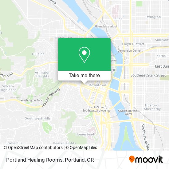 Portland Healing Rooms map