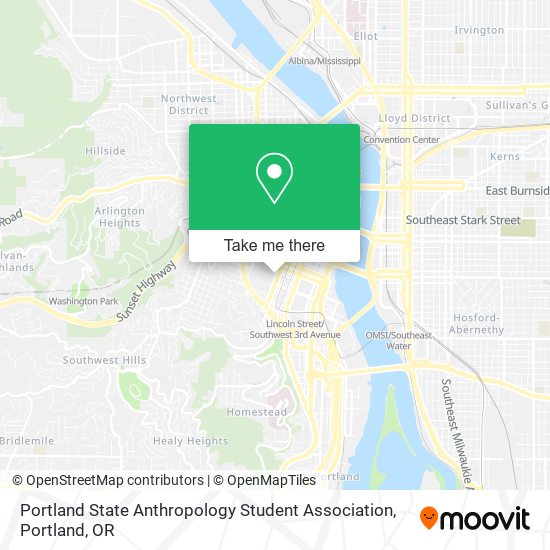 Portland State Anthropology Student Association map