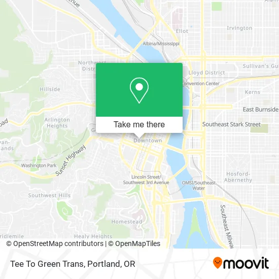 Tee To Green Trans map