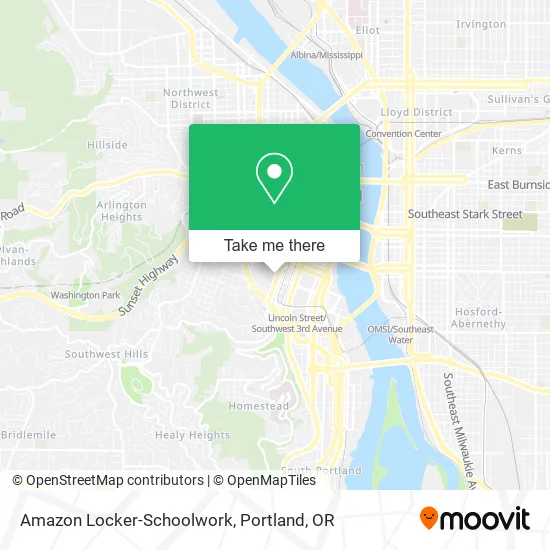 Mapa de Amazon Locker-Schoolwork