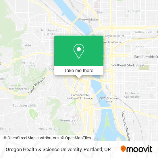Oregon Health & Science University map