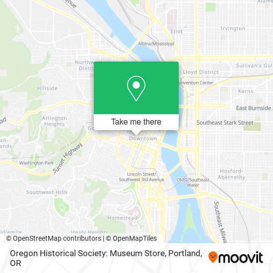 Oregon Historical Society: Museum Store map