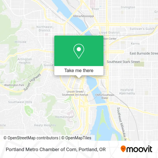 Portland Metro Chamber of Com map