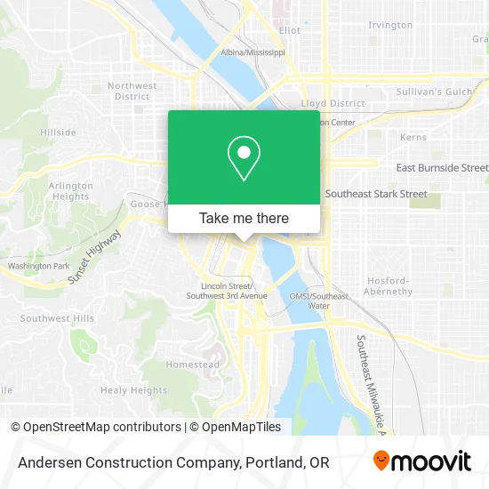 Andersen Construction Company map