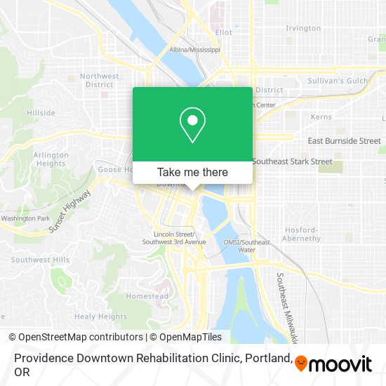 Providence Downtown Rehabilitation Clinic map
