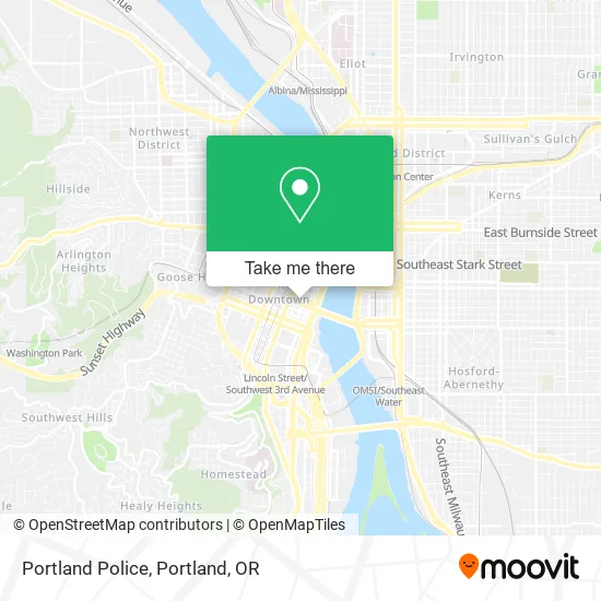 Mapa de Portland Police