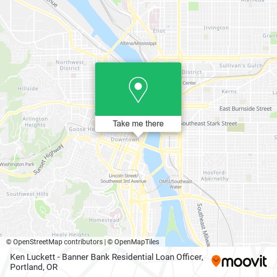 Ken Luckett - Banner Bank Residential Loan Officer map