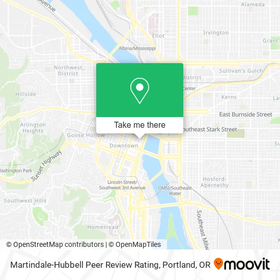Mapa de Martindale-Hubbell Peer Review Rating
