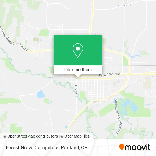 Mapa de Forest Grove Computers