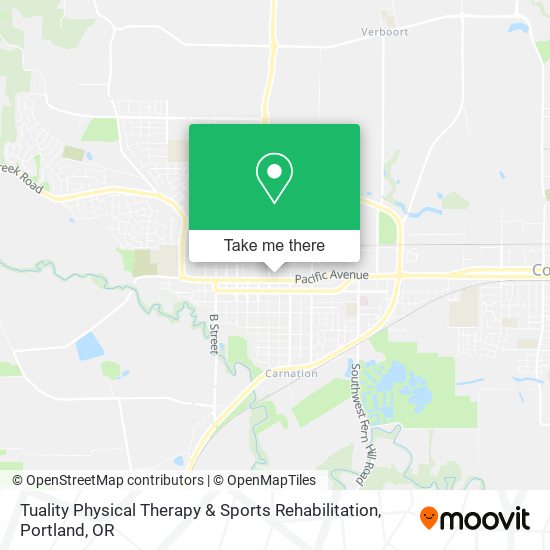 Mapa de Tuality Physical Therapy & Sports Rehabilitation