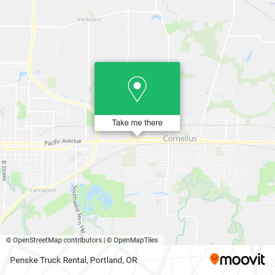 Mapa de Penske Truck Rental