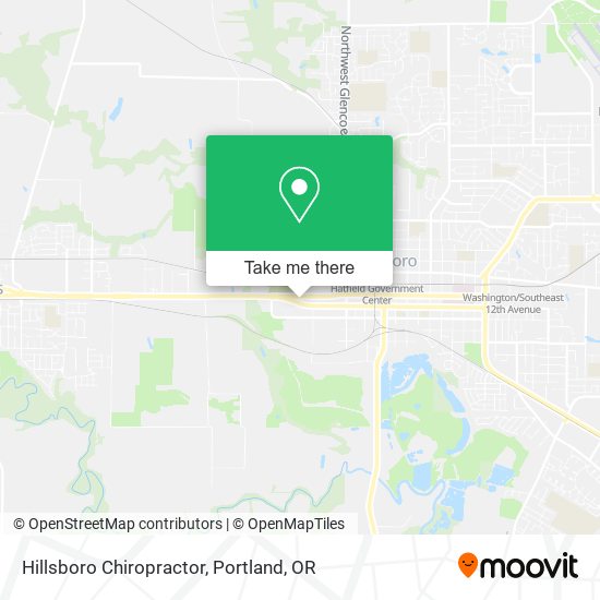 Hillsboro Chiropractor map