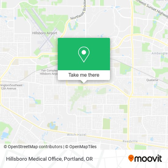 Hillsboro Medical Office map