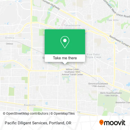 Pacific Diligent Services map